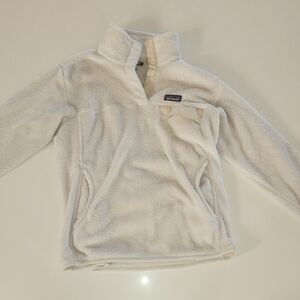 Patagonia Kids Cream Fleece Hoodie